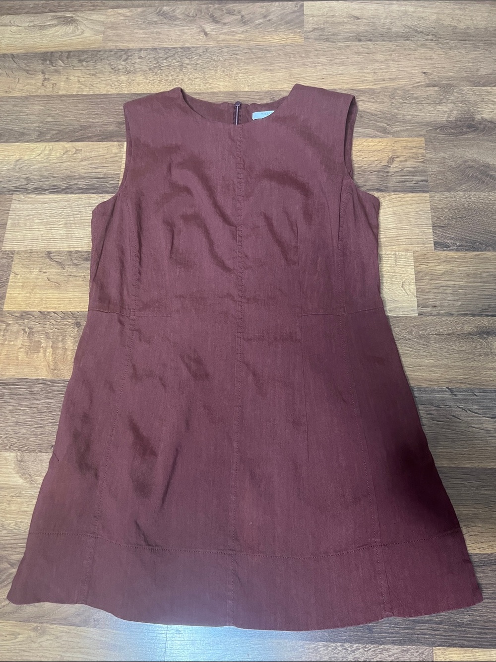 Rust Brown Linen MM. Lafleur Sleeveless Mini Dress in Size 4